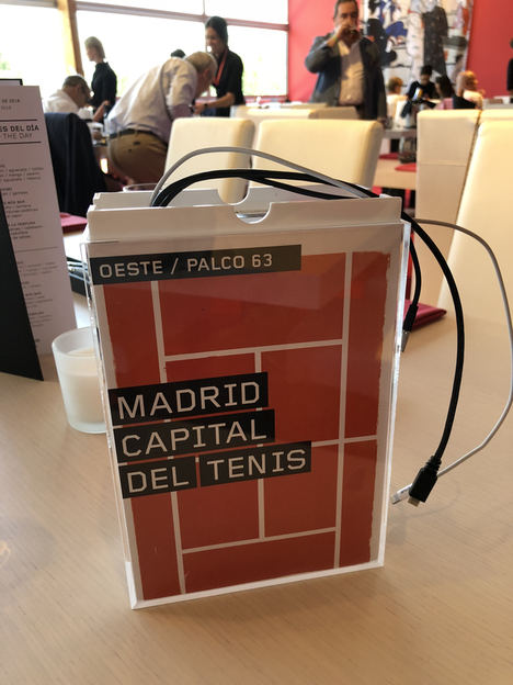 MyTarger, presente en la zona exclusiva del Masters de tenis de Madrid