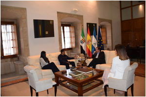Intensa jornada de trabajo del Embajador de Nicaragua en Extremadura