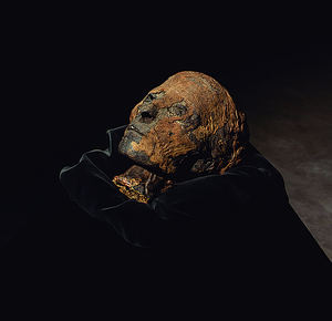 La cabeza de una momia del Imperio Nuevo de Egipto será una de las piezas protagonistas en FERIARTE 2019