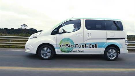 Nissan presenta un vehículo eléctrico con pila de combustible de bio-Etanol