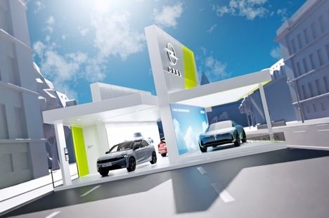 Concepto de stand de Opel en el IAA Mobility 2023
