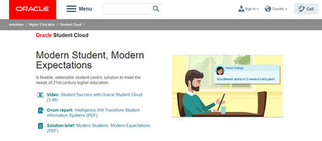 Oracle transforma la experiencia de los estudiantes con Oracle Student Cloud