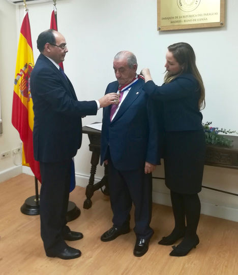 Paraguay condecora a Juan José Hidalgo con la Orden Nacional al Mérito “Don José Falcón”