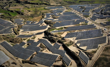 Parque de energía solar de Galp en Aragón.