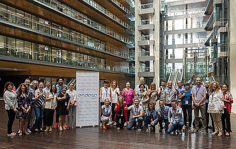 Participantes en el proyecto, en la sede de Endesa en Madrid.