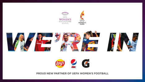 Pepsico anuncia con orgullo el patrocinio del fútbol femenino de la UEFA