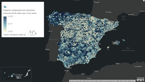 AIS Group y Esri aportan a la lucha contra el COVID-19 el mapa de población madrileña mayor de 65 años