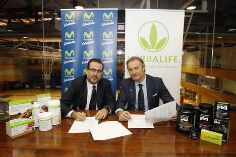 José Asensio, director general Movistar Estudiantes y Carlos Barroso, director general de Herbalife España.