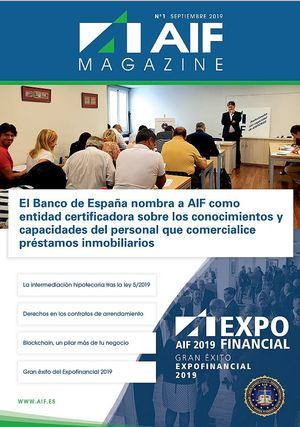 Ya está disponible el nº 1 de AIF Magazine, editada por la Asociación Profesional Colegial de Asesores de Inversión, Financiación y Peritos Judiciales