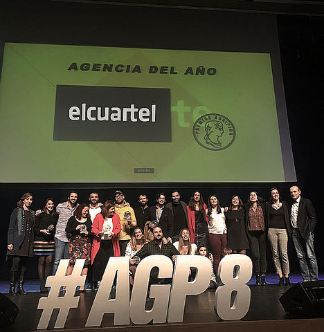 El Cuartel, única agencia española que consigue el galardón de 'Agencia del Año' por tercera vez en los premios Agripina