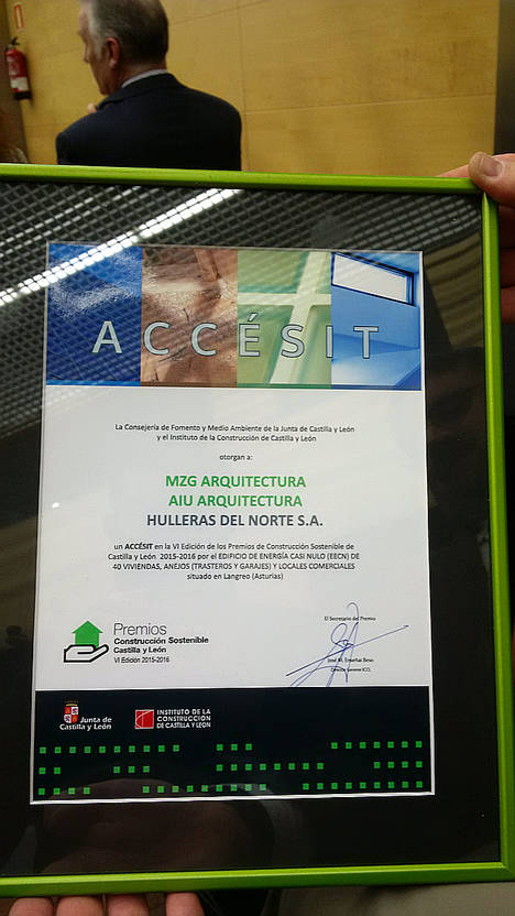 El proyecto de edificio de consumo nulo de HUNOSA logra un accésit en la gala de los premios de construcción sostenible de la Junta de Castilla y León