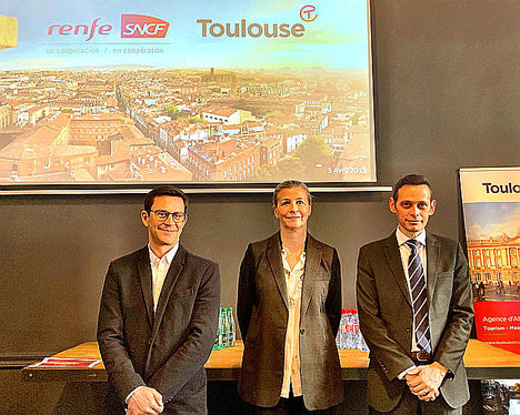 Renfe SNCF y la Oficina de Turismo de Toulouse más cerca con los trenes de Alta Velocidad de Renfe-SNCF en Cooperación