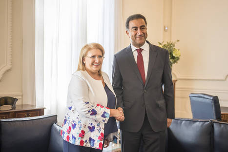Marie-Louise Coleiro, presidenta de Malta y patrona del Foro Mediterráneo de Turismo, visita la UpM
