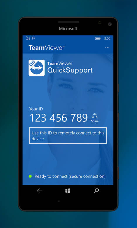 QuickSupportPreview de TeamViewer, primer servicio de soporte remoto completo para dispositivos Windows 10 Mobile