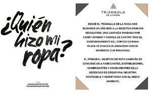 El Triángulo de la Moda se suma a la campaña #QuiénHizoMiRopa
