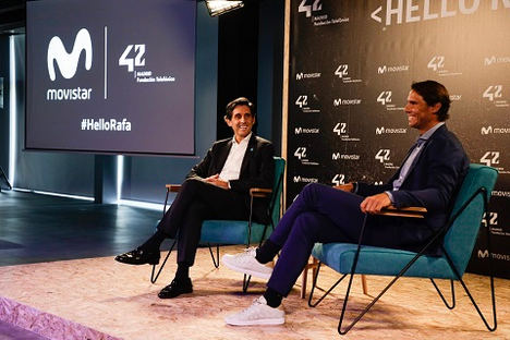 Rafa Nadal refuerza su acuerdo con Telefónica y seguirá siendo su embajador cinco años más