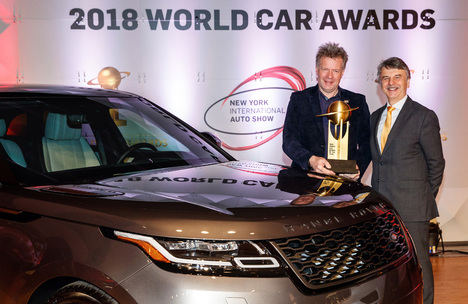 Range Rover Velar, ganador del World Car Design of the Year 2018