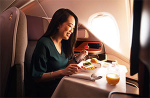 Singapore Airlines transforma un A380 en un restaurante “pop up”