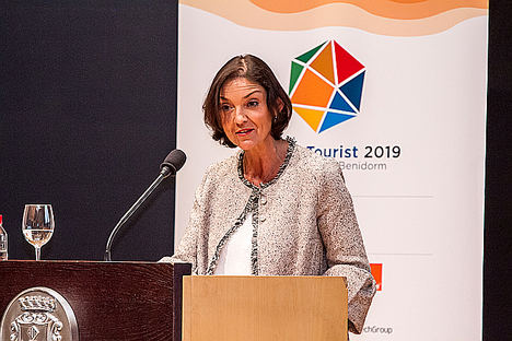 La ministra Reyes Maroto en la inauguración Digital Tourist 2019.