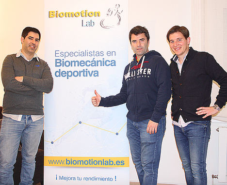 Roberto Chaves, Salva García y Lluís Feliu de Biomotion Lab.