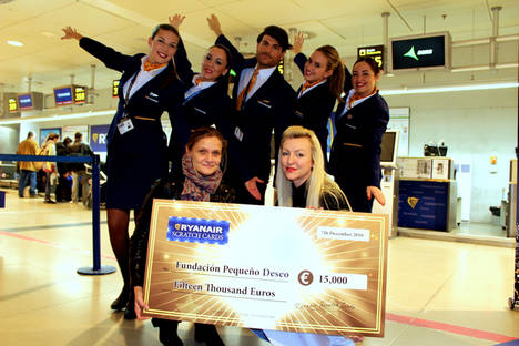 Ryanair da un paso más en su apoyo a la Fundación Pequeño Deseo