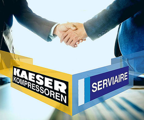 SERVIAIRE llega a un acuerdo con el fabricante alemán KAESER Kompressoren