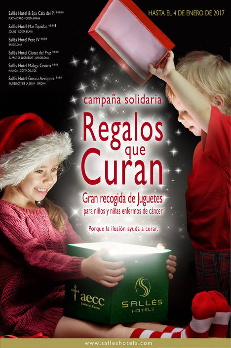 ‘Regalos que curan’, la 3ª recogida solidaria de juguetes de Sallés Hotels