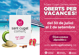 Sant Cugat Comerç recomienda abrir en agosto y presenta el directorio comercial ‘Oberts per vacances’