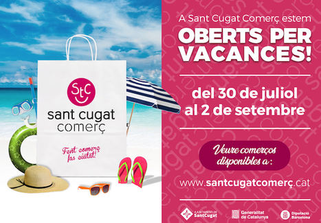 Sant Cugat Comerç recomienda abrir en agosto y presenta el directorio comercial ‘Oberts per vacances’