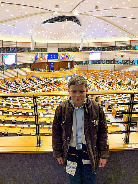 Sergio en el Parlamento Europeo.