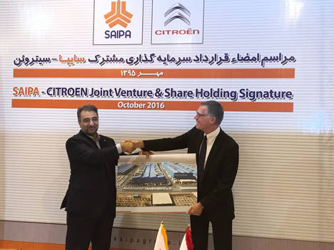 El Grupo PSA y SAIPA concretan su acuerdo de joint-venture para Citroën en Irán