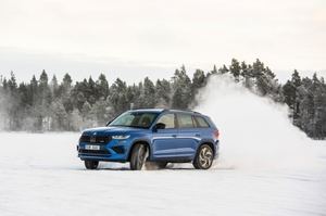 Prueba de los modelos 4x4 de Skoda sobre hielo y nieve