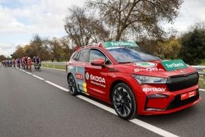 El Skoda Enyaq iV protagonista en la etapa final de la Vuelta