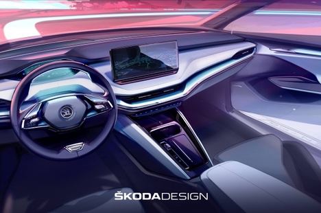 Diseño interior completamente nuevo en el Skoda Enyaq iV
