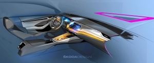 Primera imagen del concepto interior del nuevo Skoda Octavia