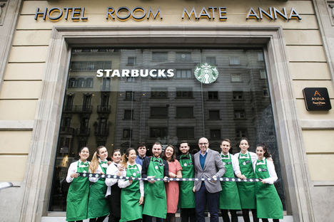Room Mate amplía su alianza con Starbucks abriendo en Barcelona su segundo establecimiento conjunto
