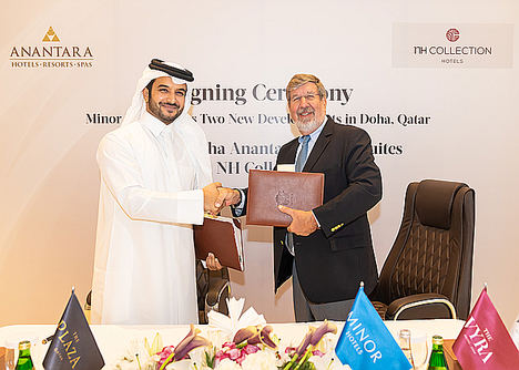 Sultan Alkhayarin, CEO de Samrya Group y William E. Heinecke, Presidente y Consejero Delegado de Minor International.