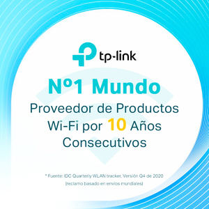 TP-Link se posiciona como el proveedor global Nº 1 de productos Wi-Fi desde hace 10 años