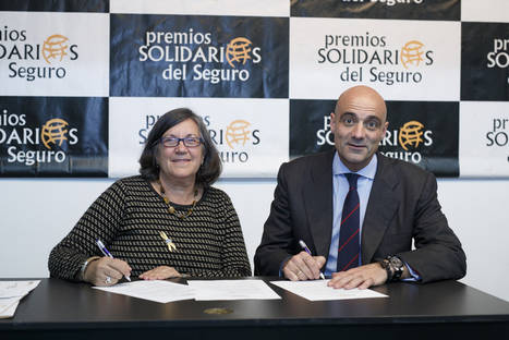 Teresa Gonzalez Herradas presidenta de ASION y Oscar Herencia director general MetLife Iberia.