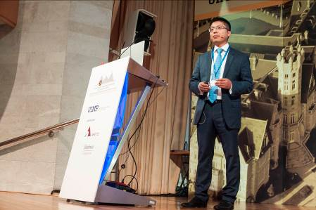 Tony Jin Yong, CEO de Huawei España, durante su intervención en el XXX Encuentro de Telecomunicaciones y Economía Digital.