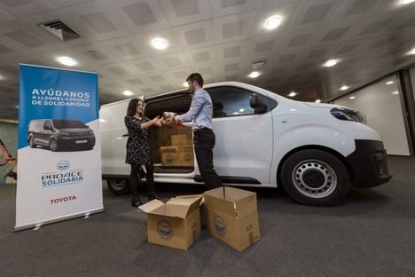 Toyota España recoge 10 toneladas de alimentos para los más necesitados