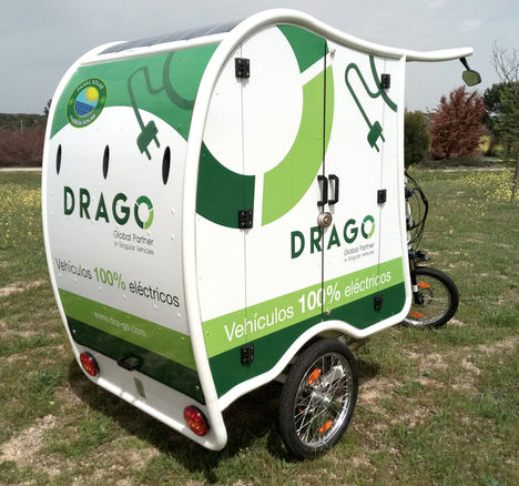 Triciclo Drago placas fotovoltaicas.