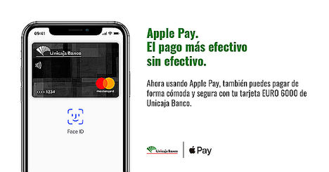Apple Pay, ya disponible para clientes de Unicaja Banco