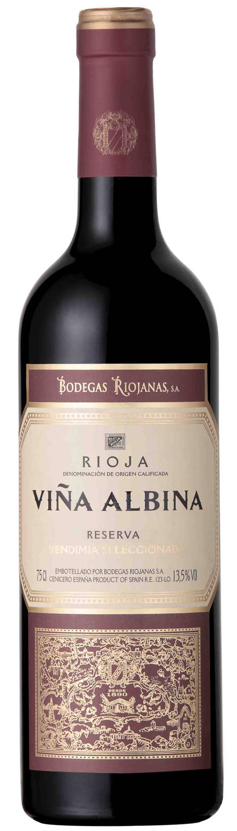 Viña Albina Reserva Vendimia Seleccionada 2011 premiado en Reino Unido como el mejor Rioja