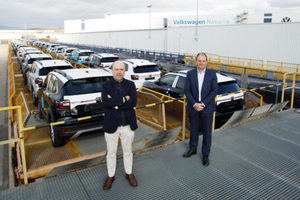 Volkswagen Navarra distribuye más del 50% de su producción por tren