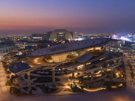 Vista aérea de Expo 2020 Dubai.