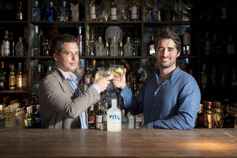 De izqda a dcha: Ramón Cerdeiras y Victor Ruiz Lafita, fundadores de VITA Vodka.