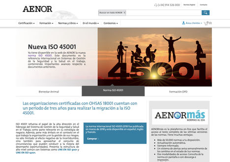 Los servicios de AENOR, más cerca con su nueva web