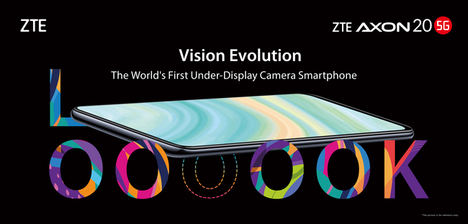ZTE presenta el Axon 20 5G, primer smartphone del mundo con cámara selfie bajo la pantalla