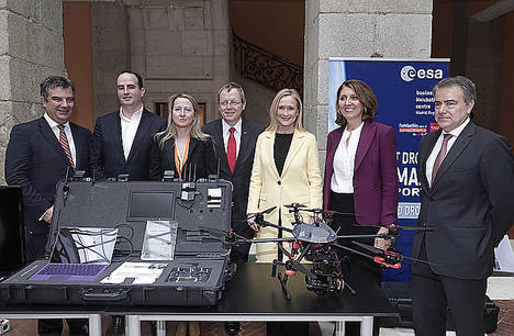 Cifuentes presenta el Centro de Incubación de Empresas de la Agencia Espacial Europea en Madrid